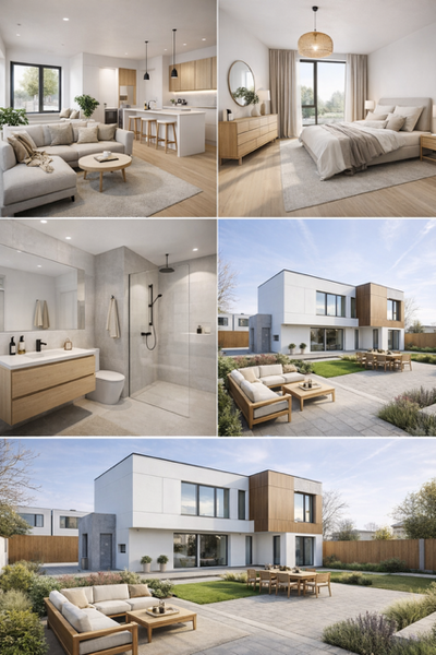 Tunari, vila individuala moderna, zona rezidentiala, langa padure